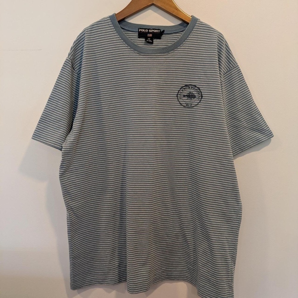 Vintage Ralph Lauren Surf T shirt Mens XL Oversized Baggy "Ralph's Harbor 67"